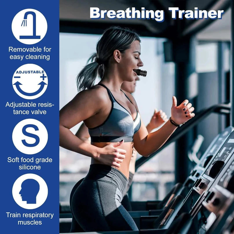 PEAK™Breathing Trainer Lung Flexer Durable Fitness Exerciser Increases Lung Capacity Breath Adjustable Levels Respiratory Deep Breath